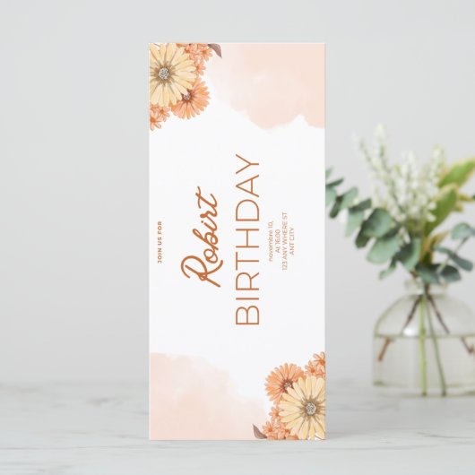 Birthday invitation (Staand voorkant)