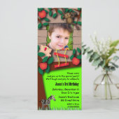 Birthday Invitation 055 van het kind: Treehouse Kaart (Staand voorkant)