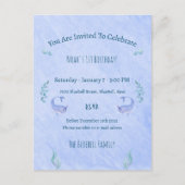 Birthday Invitation (10,8 x 14,2 cm) - Ocean Theme Briefkaart (Voorkant)
