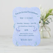 Birthday Invitation (12,7 x 17,8 cm) - Ocean Theme Kaart (Staand voorkant)
