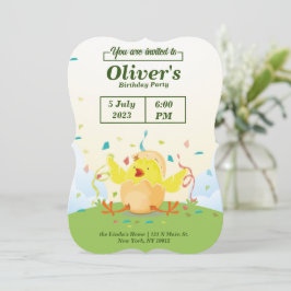 Birthday Invitation boerderij Chicken