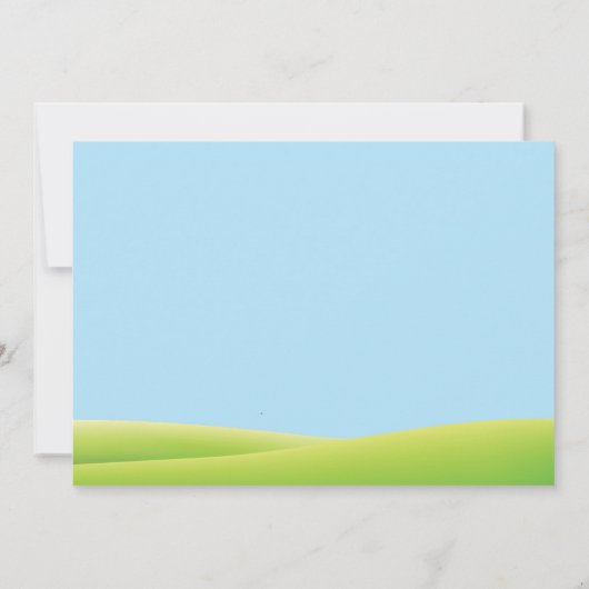 Birthday Invitation Boy Water Slide Pool Kaart (Achterkant)