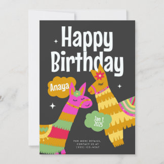 Birthday Invitation Card Design for adults or kids Kaart