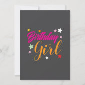 Birthday Invitation Card Design for adults or kids Kaart (Achterkant)