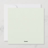 Birthday Invitation Card Feestdagenkaart (Achterkant)