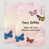 Birthday Invitation Card Kaart (Voorkant / Achterkant)