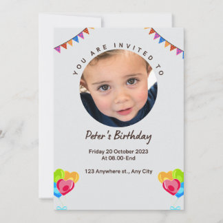 Birthday Invitation Card Kaart