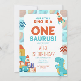 Birthday Invitation – Dino Roar Theme Kaart