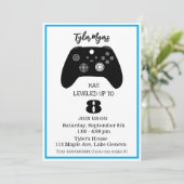 Birthday Invitation for Gamer Kaart (Staand voorkant)