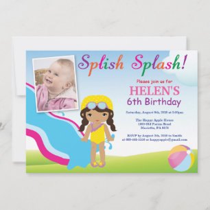 Birthday Invitation Girl Kaart