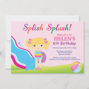 Birthday Invitation Girl Kaart