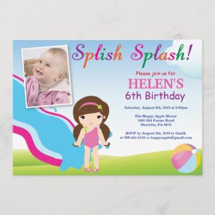 Birthday Invitation Girl Kaart