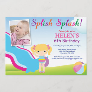 Birthday Invitation Girl Kaart