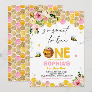 Birthday Invitation Honey Bee Birthday Party Kaart