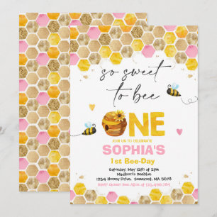 Birthday Invitation Honey Bee Birthday Party Kaart