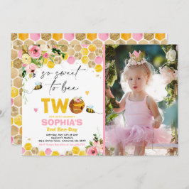 Birthday Invitation Honey Bee Birthday Party Kaart