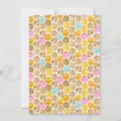 Birthday Invitation Honey Bee Birthday Party Kaart (Achterkant)