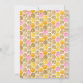 Birthday Invitation Honey Bee Birthday Party Kaart (Achterkant)