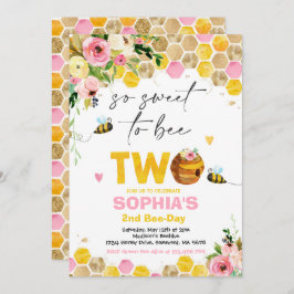 Birthday Invitation Honey Bee Birthday Party Kaart