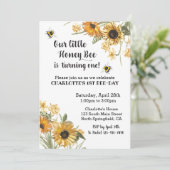 Birthday Invitation Honey Bee Kaart (Staand voorkant)