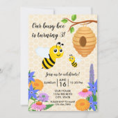 Birthday Invitation Honey Bee Kaart (Voorkant)