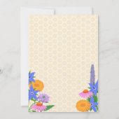 Birthday Invitation Honey Bee Kaart (Achterkant)