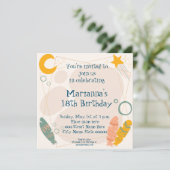 Birthday Invitation Indian Tribal Kaart (Staand voorkant)