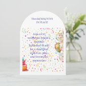 Birthday Invitation Kaart (Staand voorkant)