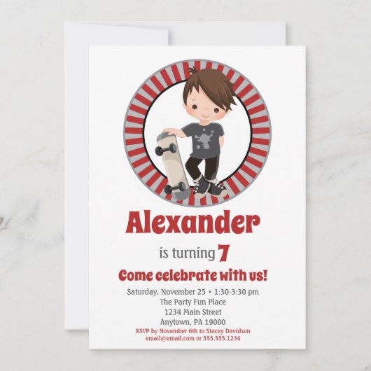 Birthday Invitation Kaart (Voorkant)