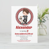 Birthday Invitation Kaart (Staand voorkant)