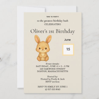 Birthday Invitation Kaart