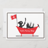 Birthday Invitation - Pirate Boy Kaart (Voorkant)