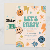 Birthday Invitation Postcards Design Kaart (Voorkant / Achterkant)