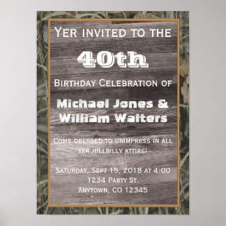 Birthday Invitation Poster