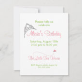 Birthday Invitation - Princess & Frog Kaart (Achterkant)