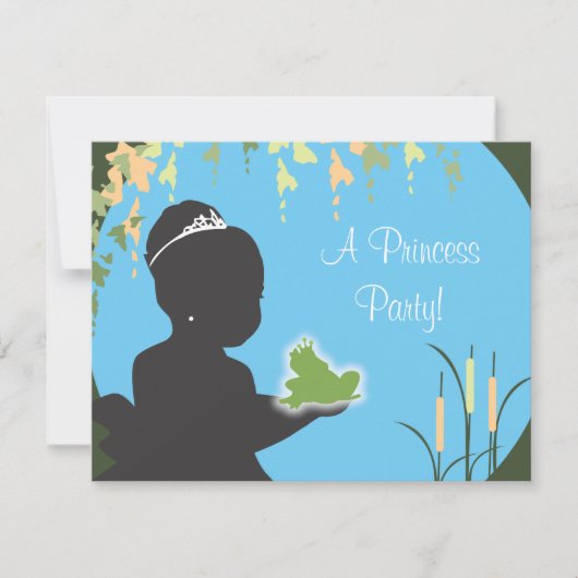 Birthday Invitation - Princess & Frog Kaart (Voorkant)