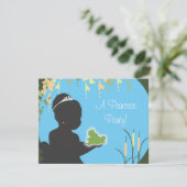 Birthday Invitation - Princess & Frog Kaart (Staand voorkant)