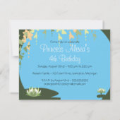 Birthday Invitation - Princess & Frog Kaart (Achterkant)