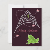 Birthday Invitation - Princess & Frog Kaart (Voorkant)