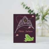 Birthday Invitation - Princess & Frog Kaart (Staand voorkant)