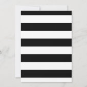Birthday Invitation striped Panda Party Kaart (Achterkant)