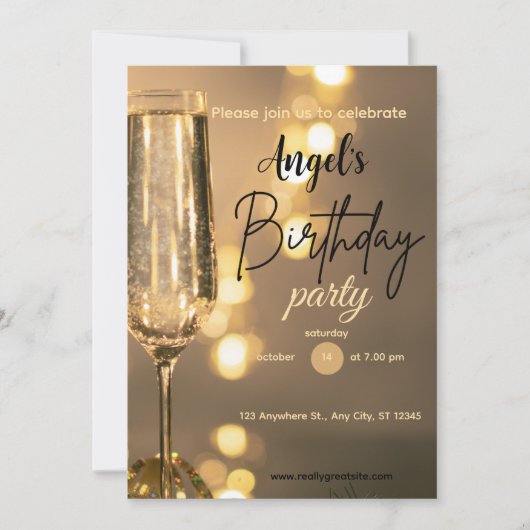 Birthday Invitations Kaart (Voorkant)