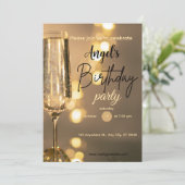 Birthday Invitations Kaart (Staand voorkant)