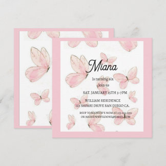 Birthday invitations kaart