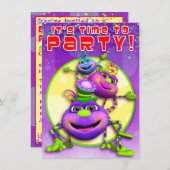 Birthday Invite-Itsy Bitsy Spiers (GiggleBellies) Kaart (Voorkant / Achterkant)