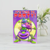 Birthday Invite-Itsy Bitsy Spiers (GiggleBellies) Kaart (Staand voorkant)