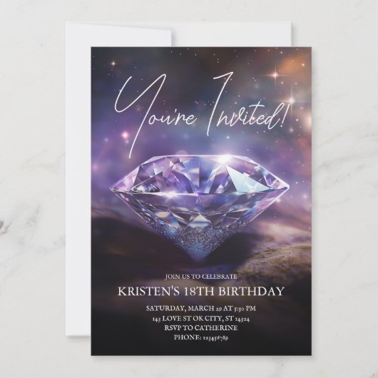Birthday Invite Kaart (Voorkant)