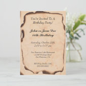 Birthday Invites Kaart (Staand voorkant)