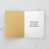 Birthday Irish Wolfhound with Party Hat Kaart (Binnen)