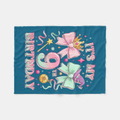 Birthday It's My 9th Birthday Cute Magical Princes Fleece Deken (Voorkant (Horizontaal))